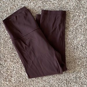 Lululemon align crop in burgundy